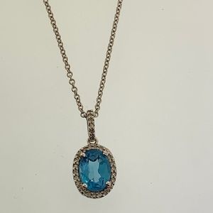 blue zopag diamond necklace